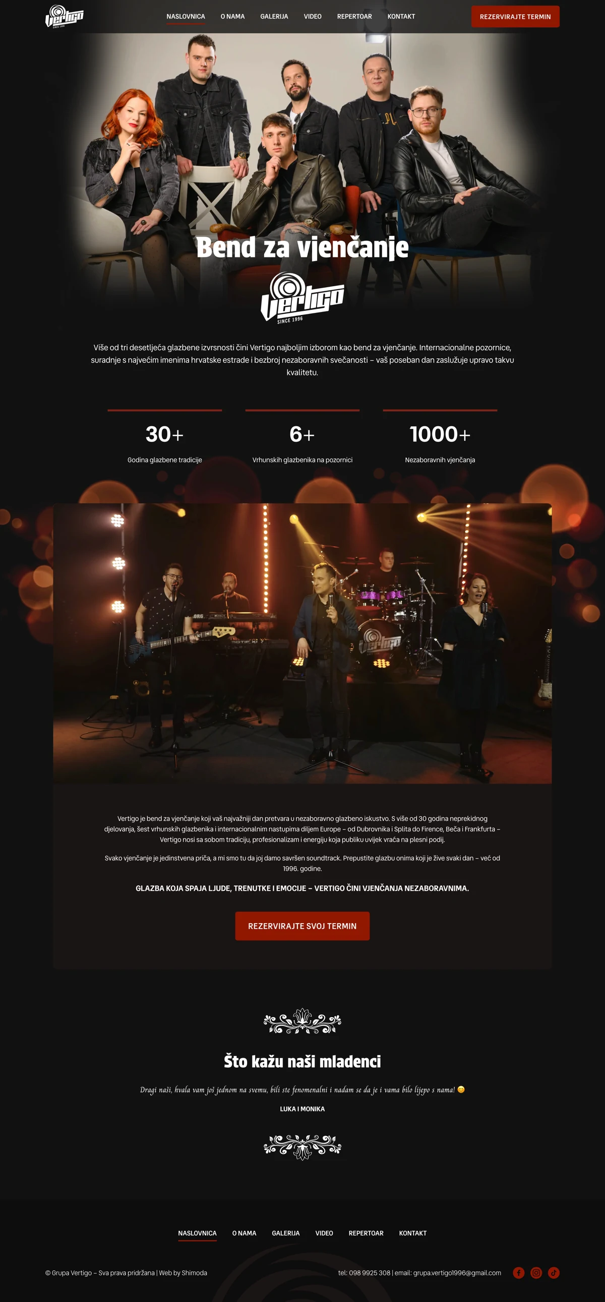 Web stranica Grupe Vertigo